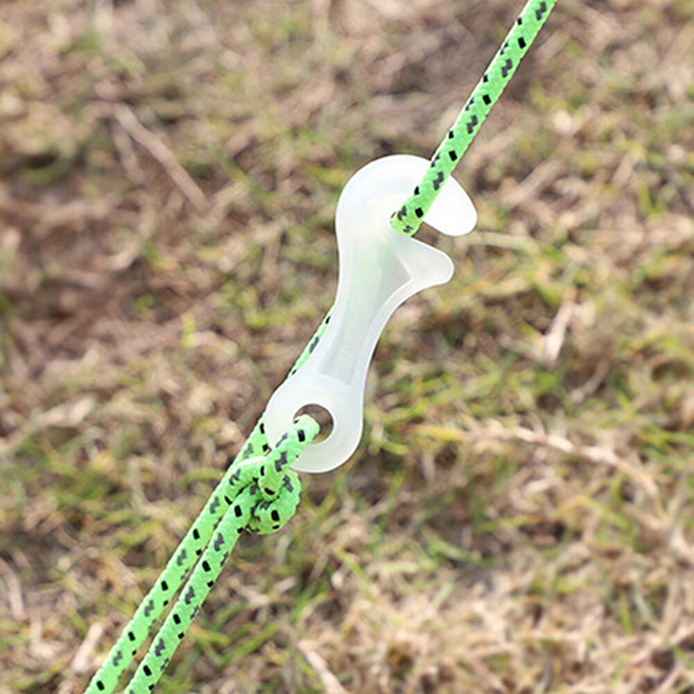 Cheap Goat Tents 10pcs  Luminous Outdoor Camping Tent Parachute Cord Rope Buckle Aluminum Alloy Cord Buckle Tensioners Fastener Travel Kit Tools Tent Accessories 